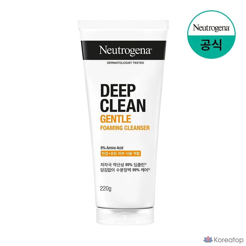 Пенка для умывания Neutrogena Deep Clean Gentle Foaming Cleanser, 220 г, 1 шт.