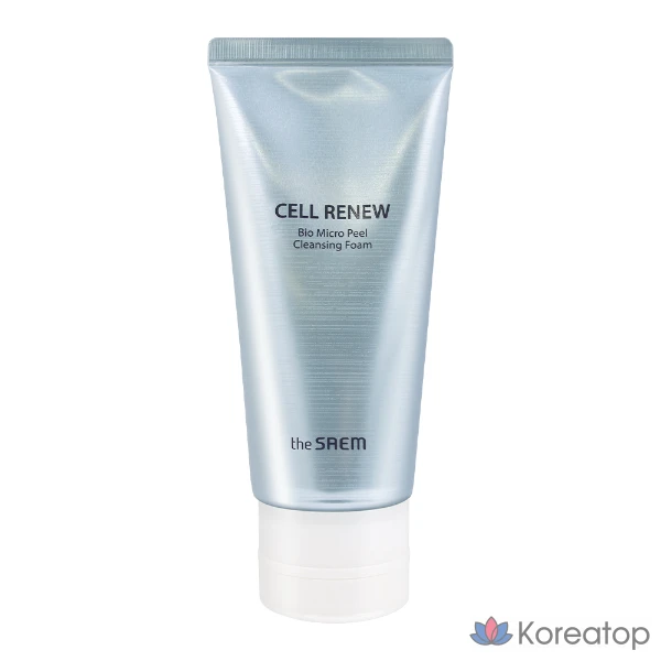 Очищающая пенка для лица The Saem Cell Renew Bio Micro Peel, 170 мл, 1 упаковка.