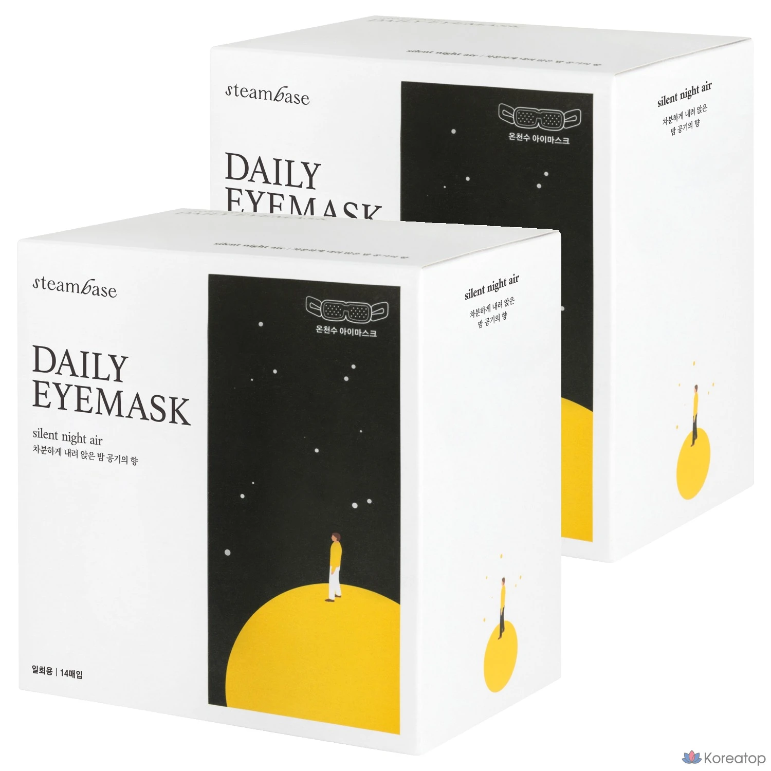 Маска для глаз Steambase Daily Eye Mask Night Air Scent, 14 штук, 2 упаковки.