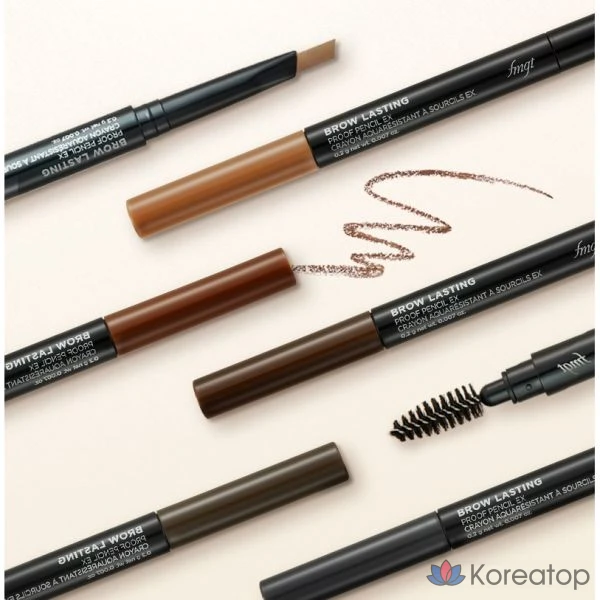 Карандаш для бровей The Face Shop Browlasting Proof Pencil EX, 0.2 г, 1 шт.
