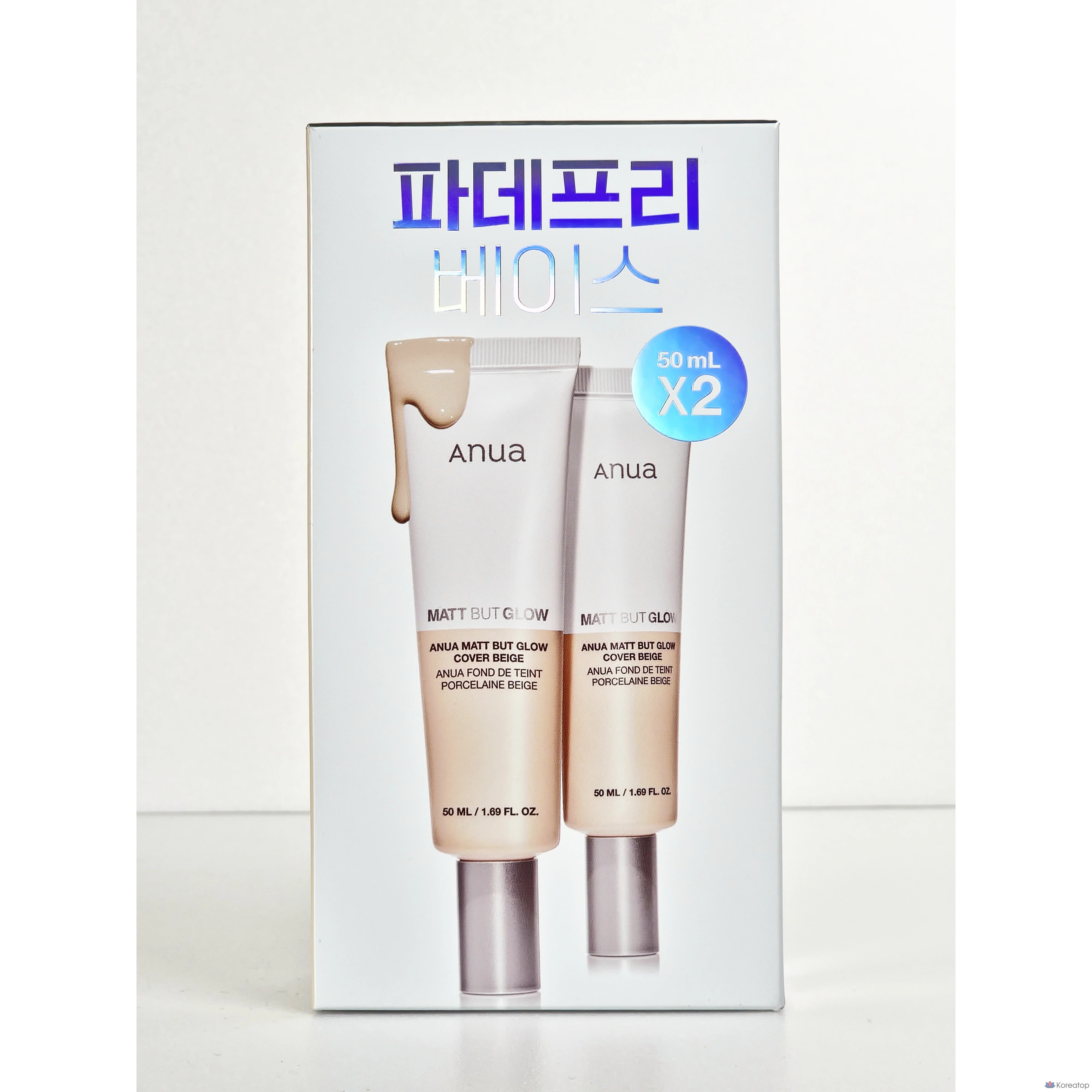 Солнцезащитный крем Anua Pade Free Sun Cream Matveut Grow Cover Beige SPF50+ PA++++, оттенок Beige, 50 мл, 2 шт.