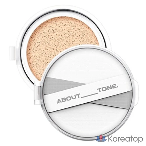Кушон ABOUT TONE Skin Layer Fit Cushion Refill, оттенок 22 Ivory, 13 г, 1 шт.