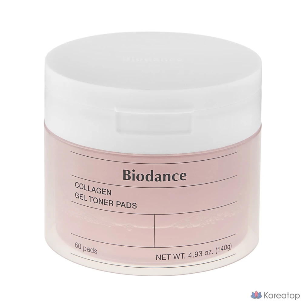 Тонер-пэды Biodance Collagen Gel Toner Pad, 140 г, 60 шт.