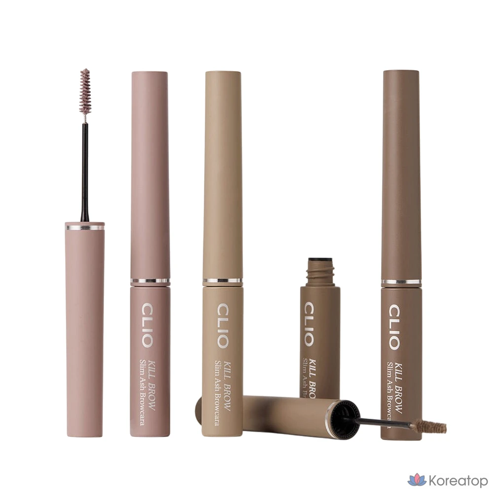 Бровная кара Clio Kill Brow Slim Ash Browcara, оттенок 004 Ash Gray, 3 г, 1 шт.