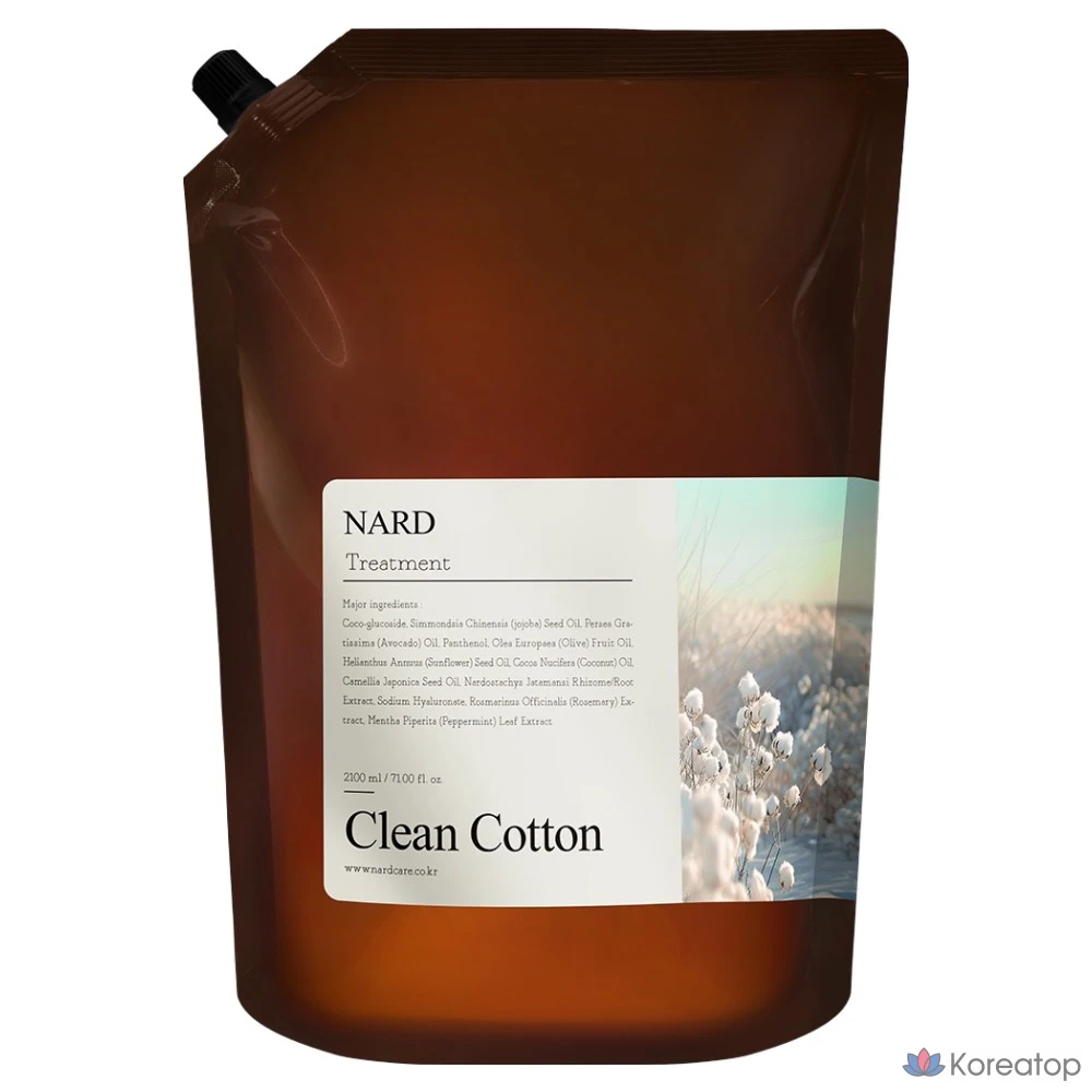 Сменный блок для восстанавливающего парфюмерного средства NARD Bouquet Garni с ароматом «Чистый хлопок», 1 шт., 2,1 л.