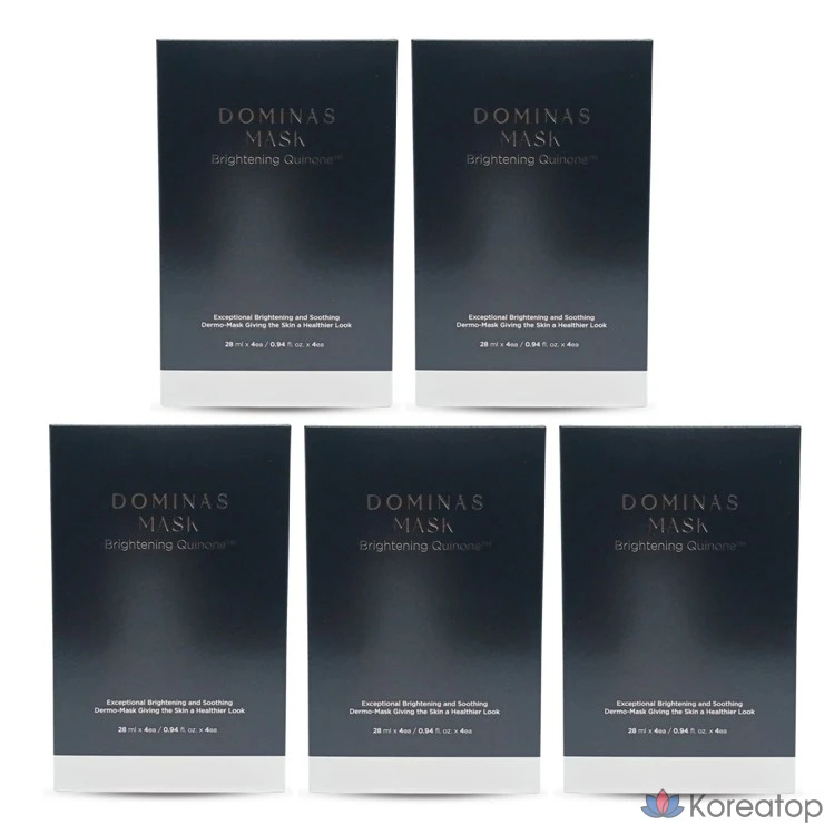 TG Dominas Осветляющая маска для лица TJ Dominas 4 сезон 4X Poex, 5 штук, 4 штуки