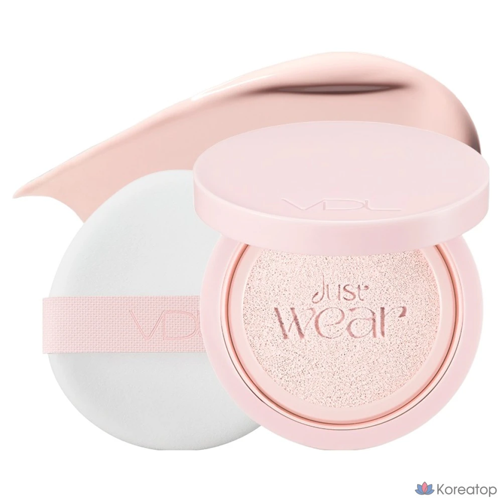 Тональный крем-кушон VDL Tone Stain Color Correcting Cushion SPF50+ PA+++, цвет розовый кварц, 13 г, 1 шт.