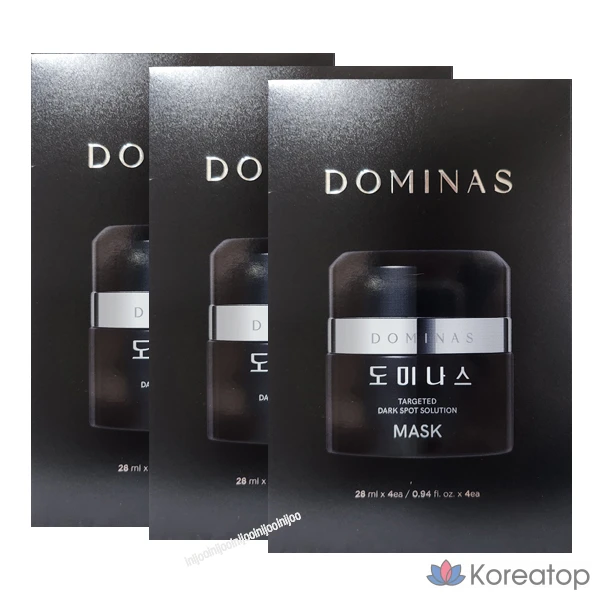 Набор осветляющих масок для лица Tiji Dominas, 6 сезон, 3 коробки (28 мл x 12 листов), 3 шт., 4 шт.