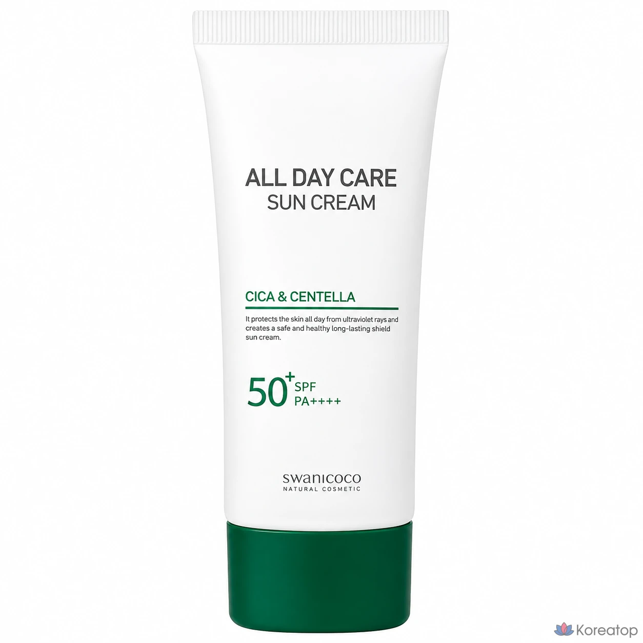 Солнцезащитный крем Swanicoco All Day Care Cica & Centella Sun Cream SPF50+ PA++++, 50 мл, 1 шт.