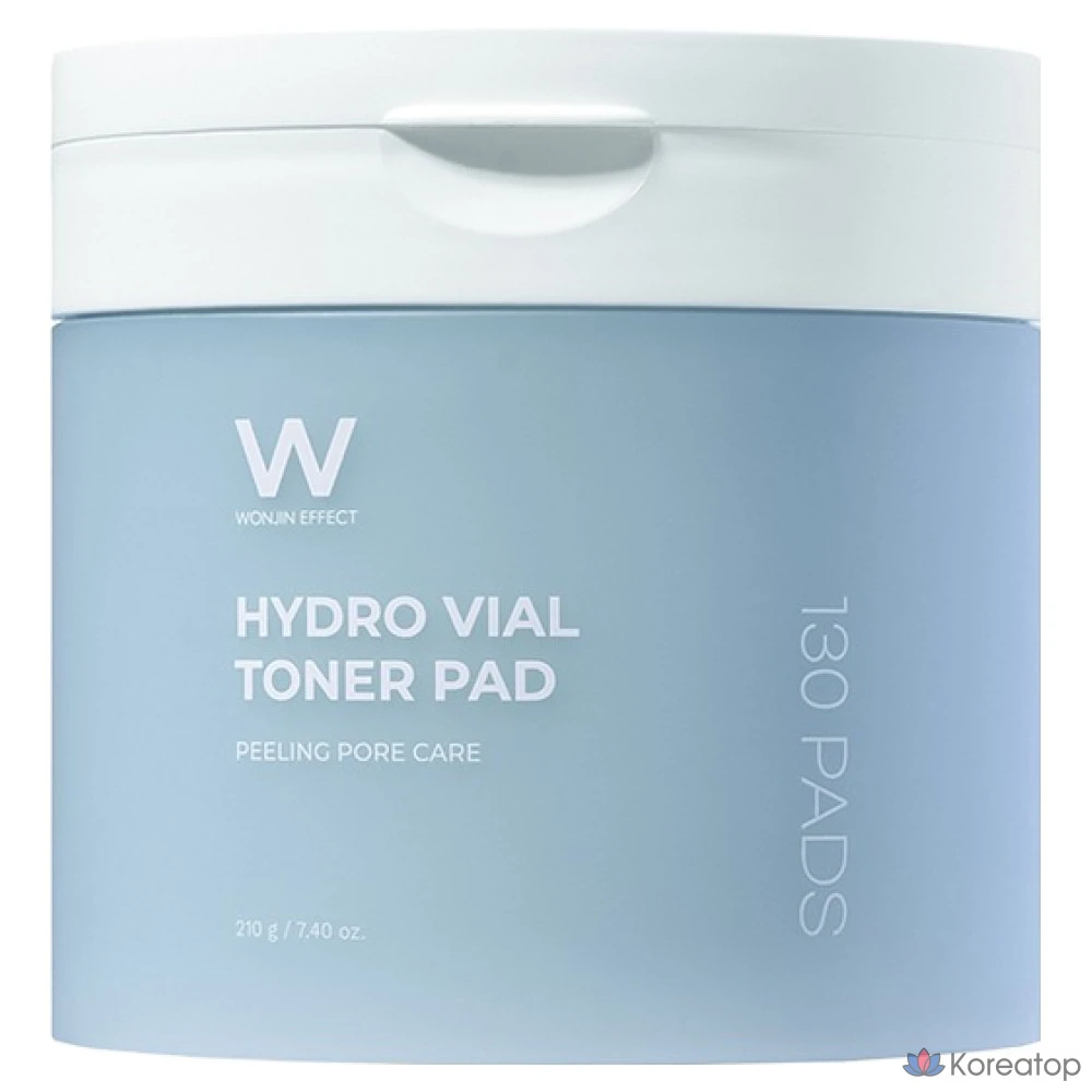 Тонер-подушечки Wonjin Effect Hydro Vial, 210 г, 130 листов, 1 шт.