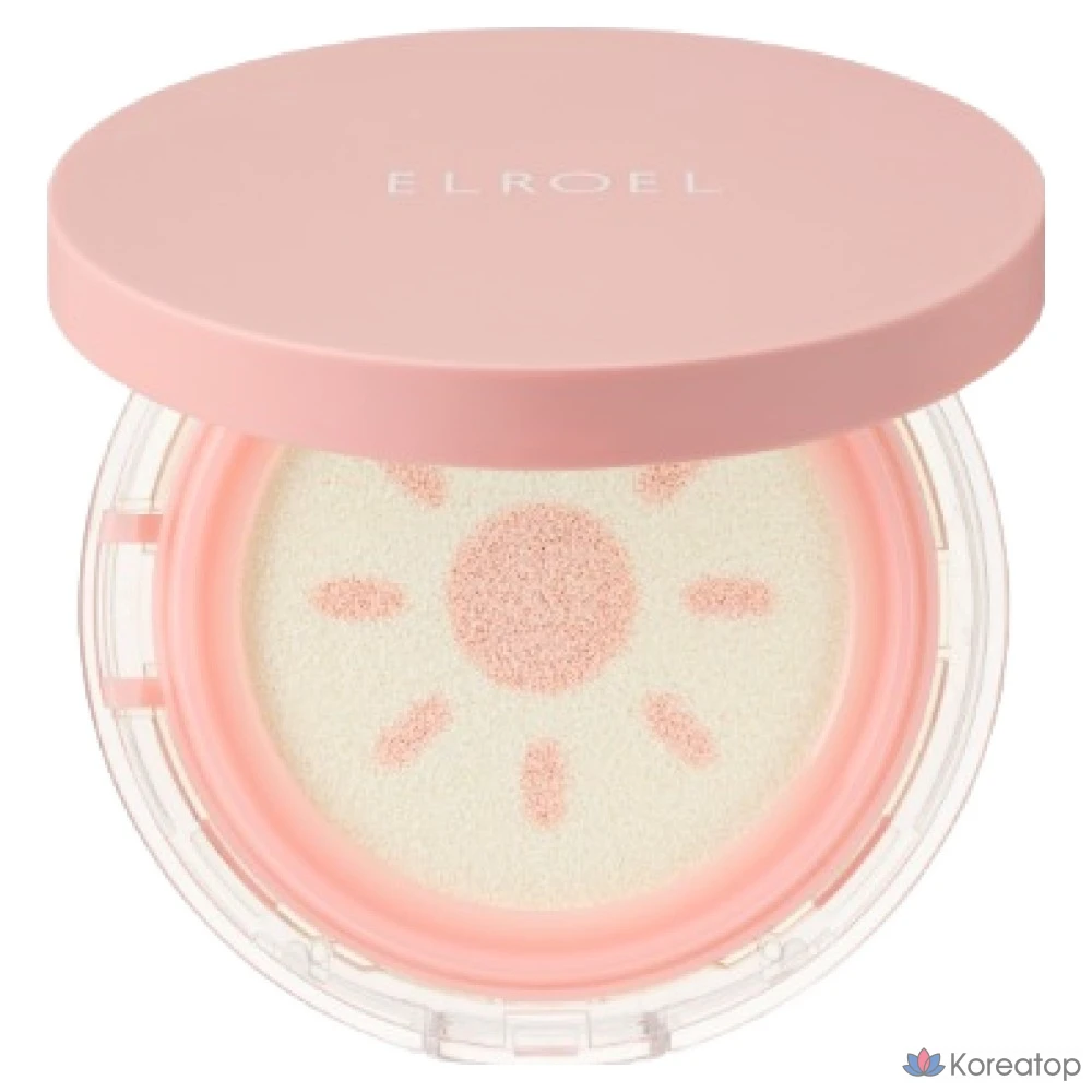 Кушон ELROEL Strawberry Milk Tone-up Big Sun Cushion SPF50 PA++++, 25 г, 1 шт.