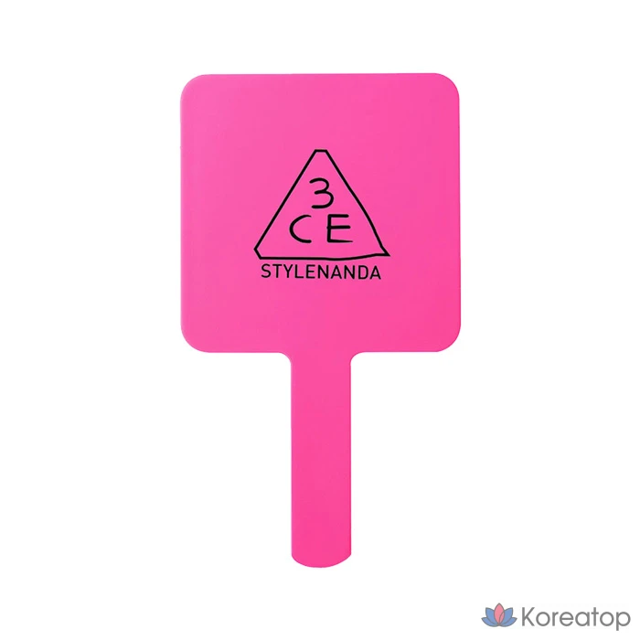 Квадратное ручное зеркало 3CE, розовое, 1 шт.