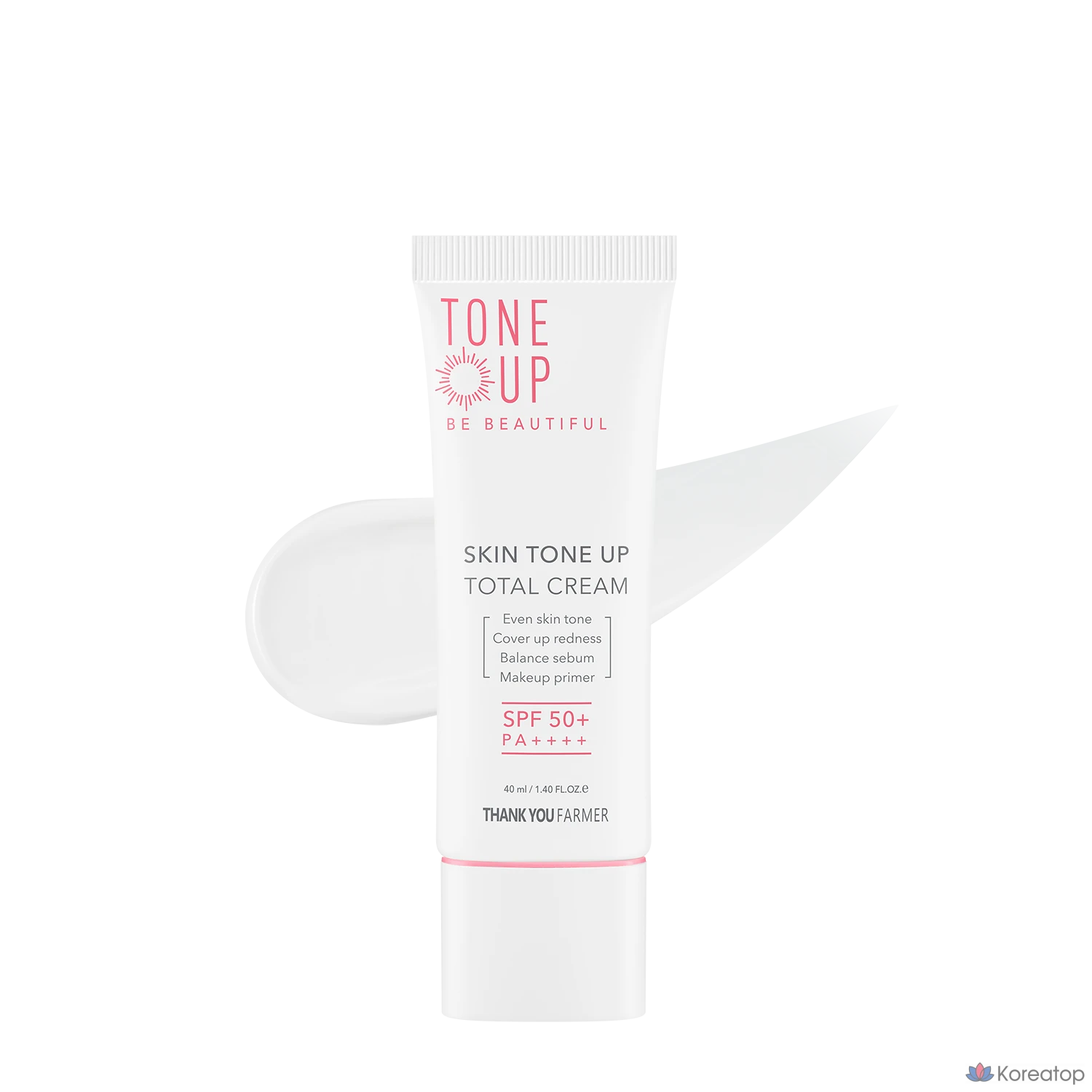 Крем для выравнивания тона кожи Thank You Farmer Skin Tone Up Total Cream, 40 мл, 1 шт.