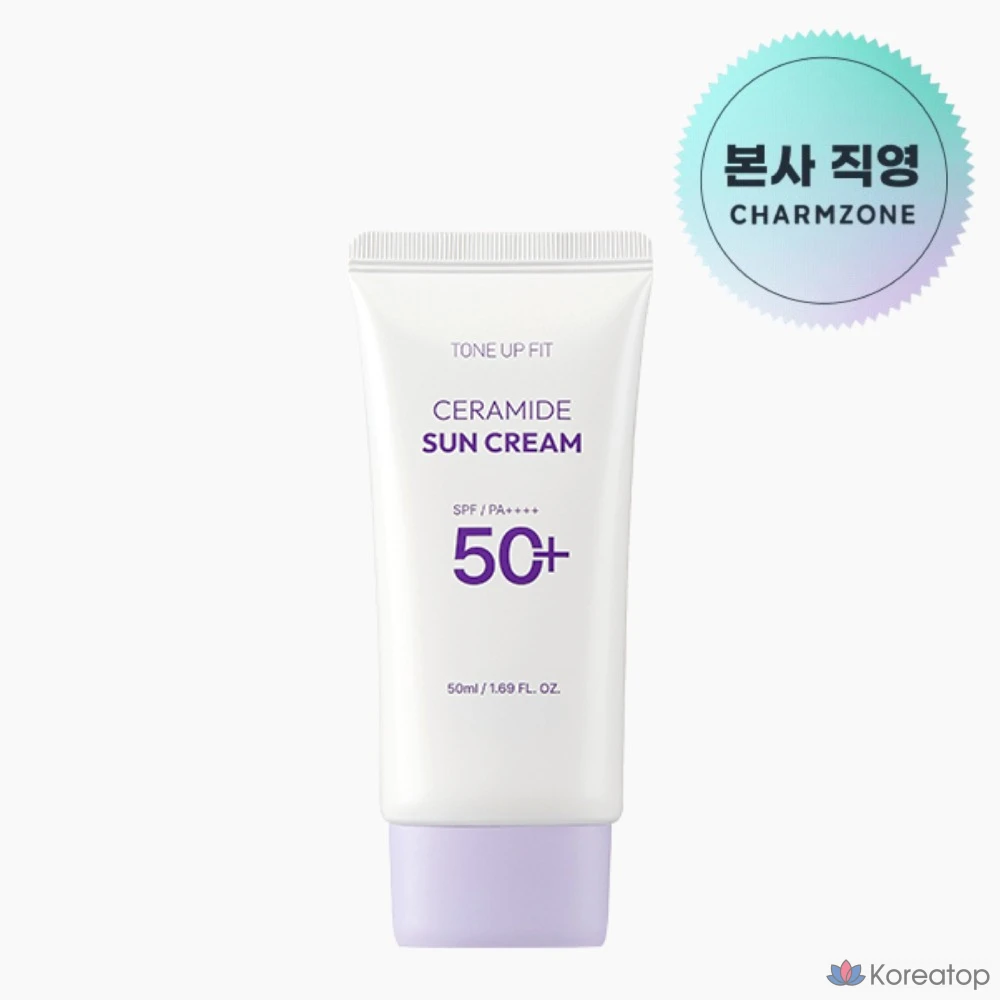 Солнцезащитный крем Charmzone Tone Up Fit Ceramide Sunscreen SPF 50+ PA++++, 50 мл, 1 шт.