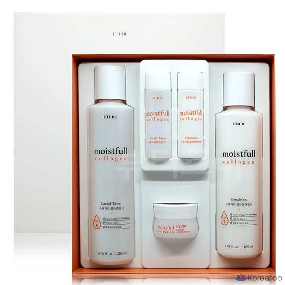 Набор для ухода Etude House Moistfull Collagen 2-piece Set (Toner + Lotion), 1 шт.