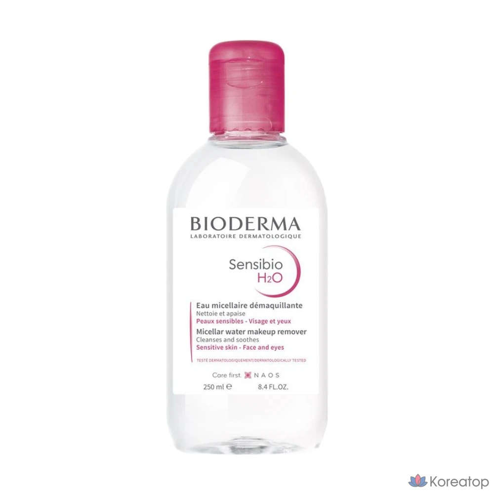 Очищающая мицеллярная вода Bioderma Sensibio H2O, 250 мл, 1 шт.