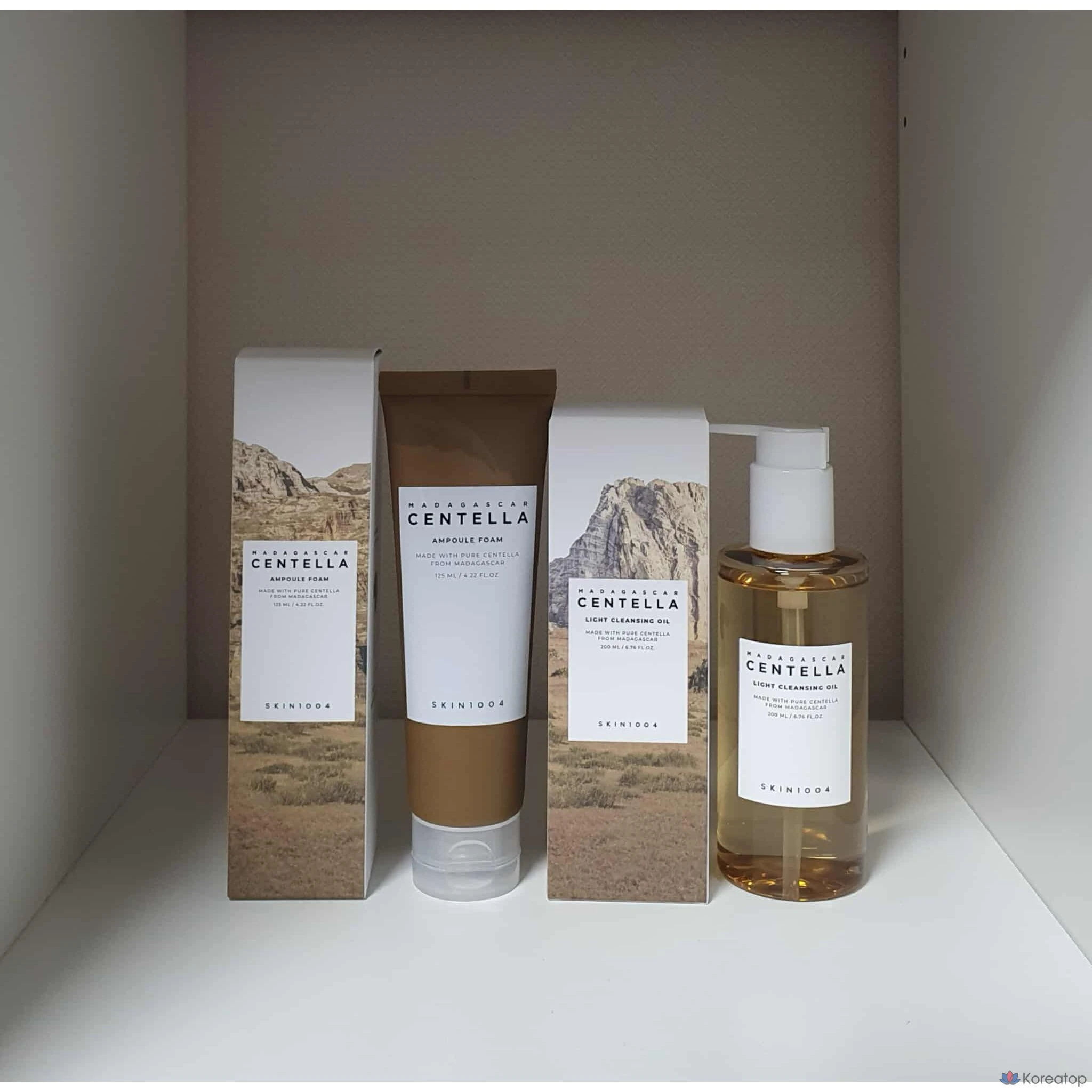 Skin Angel SKIN1004 Ампула-пенка с экстрактом центеллы мадагаскарской + легкое очищающее масло, 2 комплекта, 200 мл