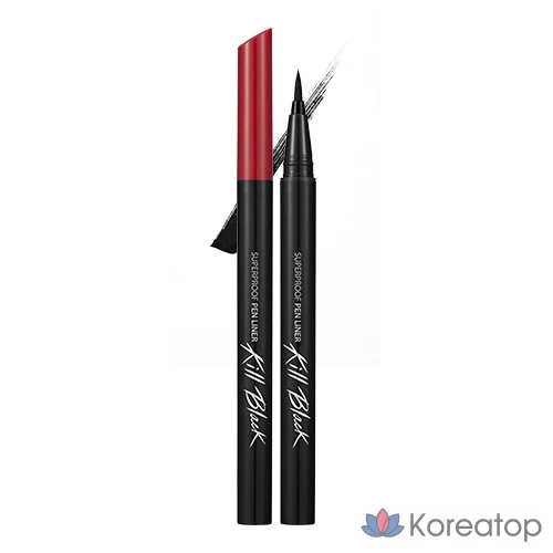 Подводка для глаз Clio Superproof Pen Liner, оттенок 01 Black, 1 шт.