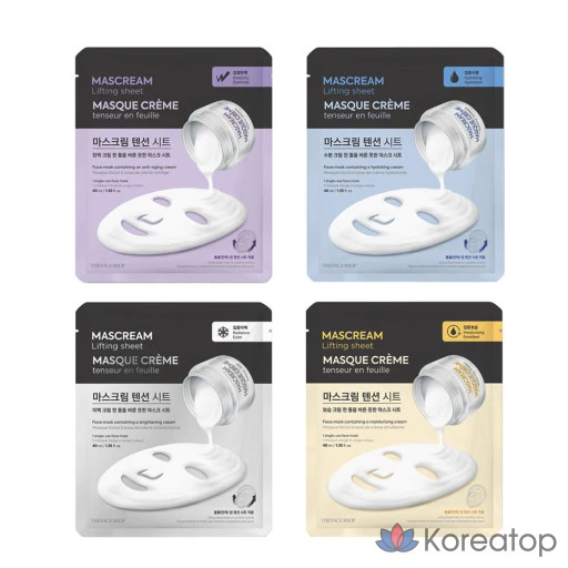 Тканевая маска для лица The Face Shop Intensive Mask Cream Tension Sheet Moisture, 1 шт.