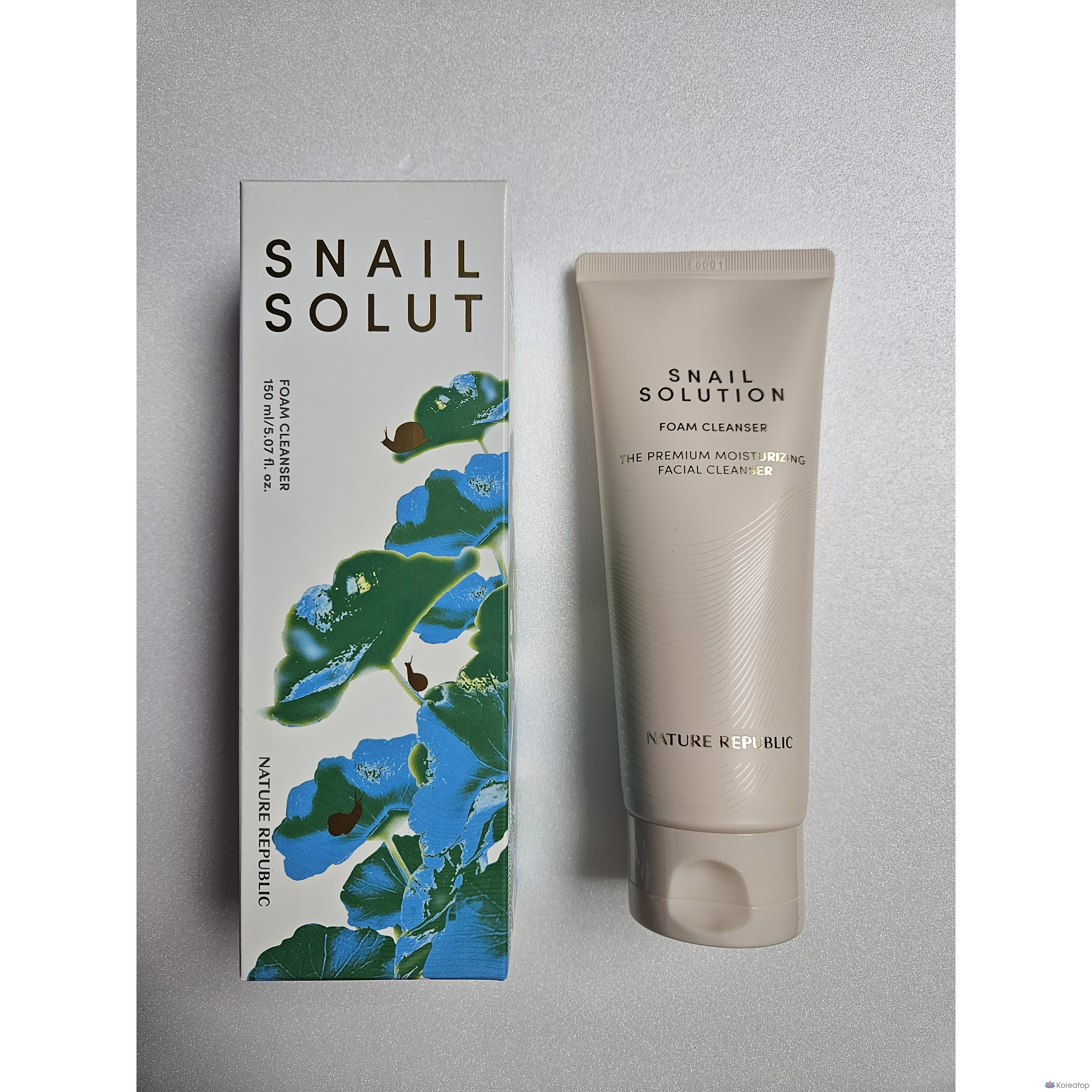Очищающая пенка Nature Republic Snail Solution Foam Cleansing, 150 мл, 1 шт.