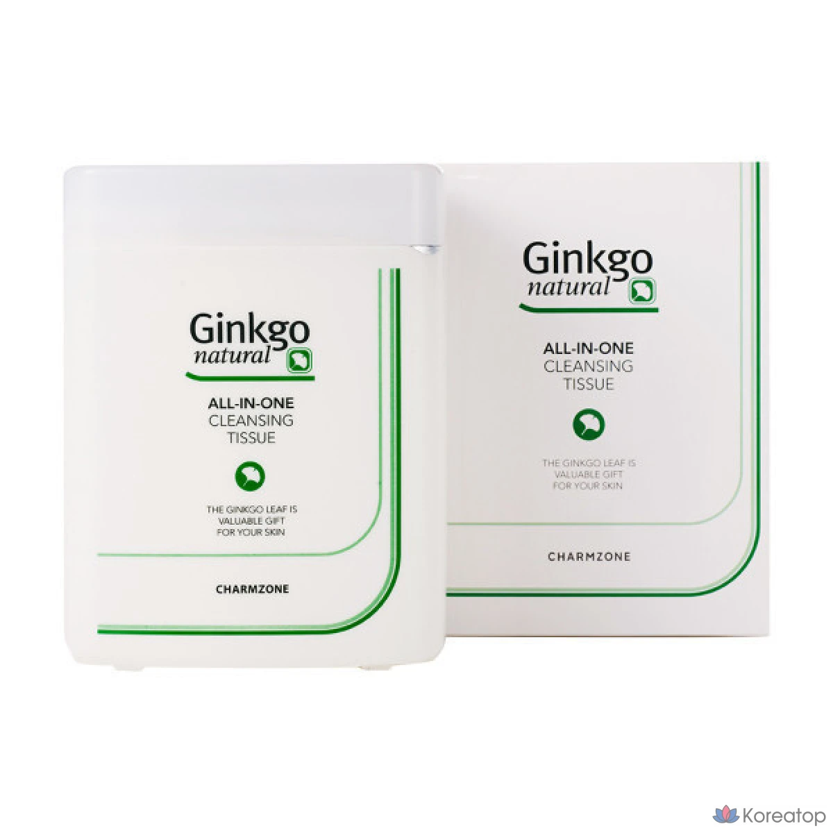Очищающие салфетки Charmzone Ginkgo Natural All-in-One, 1 лист, 1 шт.