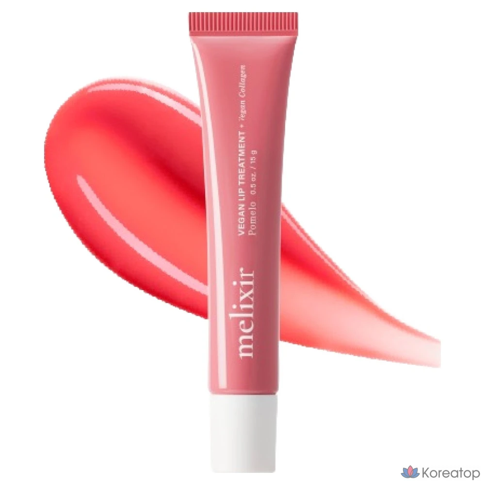 Бальзам для губ Melixir Collagen Lip Treatment, оттенок Pomelo, 15 г, 1 шт.