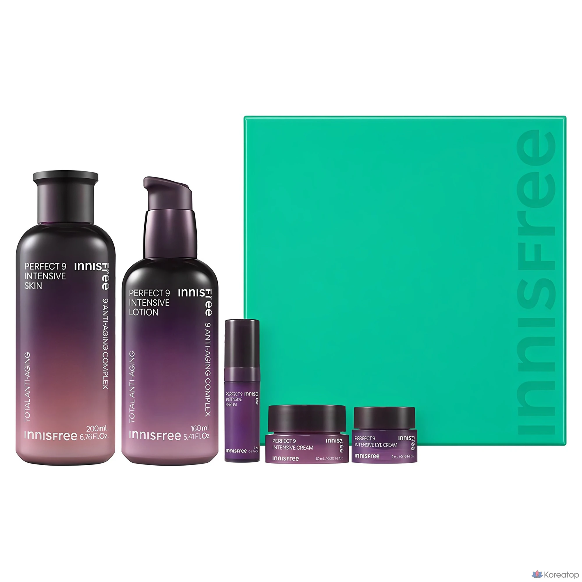 Набор для ухода Innisfree Perfect 9 Intensive Skincare 2-piece Set, 1 шт.