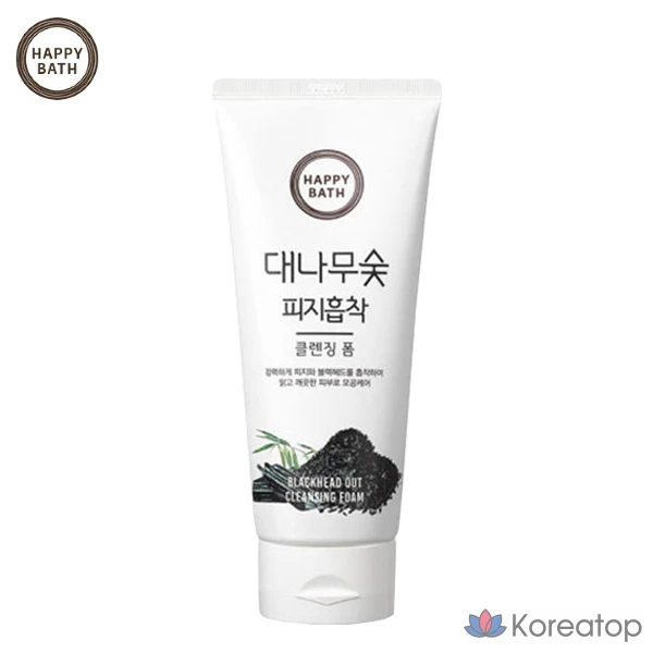 Очищающая пенка Happy Bath Bamboo Charcoal Pore Cleansing Foam, 200 мл, 1 шт.