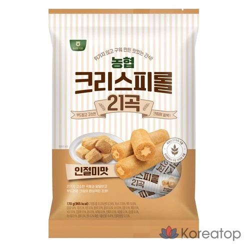 Хрустящие роллы Nonghyup Foods 21 зерн вкус инчжольми