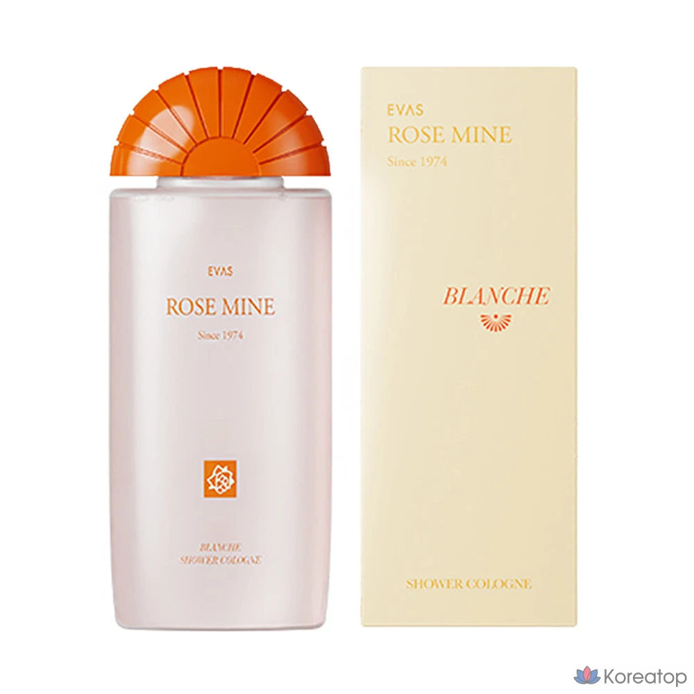 Одеколон для душа Evas Cosmetics Rosemine Blanche, 185 мл, 1 шт.