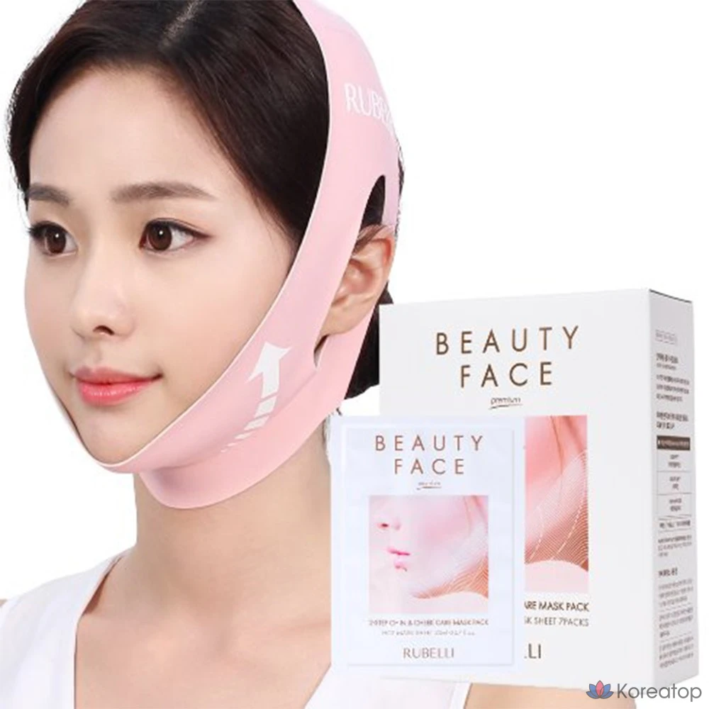 Набор сменных масок для лица Rubelli Beauty Premium, 1 упаковка, 7 упаковок