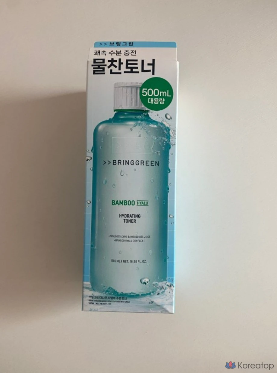 Тонер Bring Green Bamboo Hialu Hydrating Toner, 500 мл, 1 шт.
