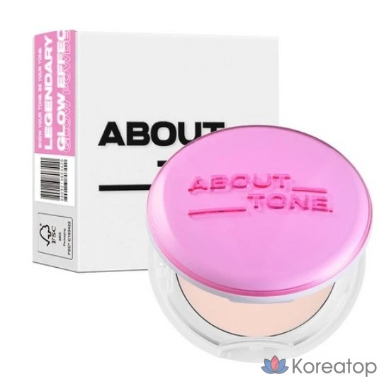 Пудра-компакт ABOUT TONE Glow Powder Pact, 8 г, 1 шт.