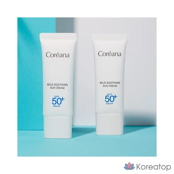 Солнцезащитный крем Coreana Mild Soothing Sun Cream, 40 мл, 1 шт.
