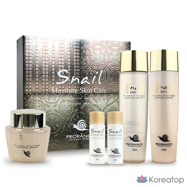 Набор увлажняющих средств Prorance Snail Moisture из 3 предметов, 1 комплект