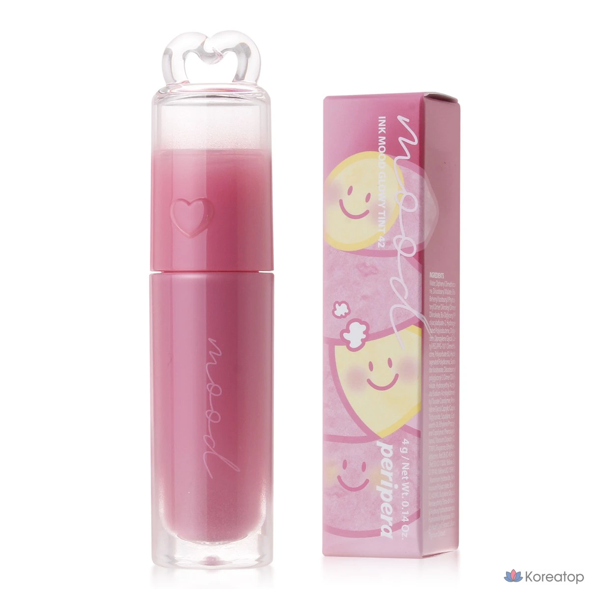 Тинт для губ Peripera Ink Mood Glowy Tint, оттенок 042 Jeolpyeonguma (Pink Haguma), 1 шт.