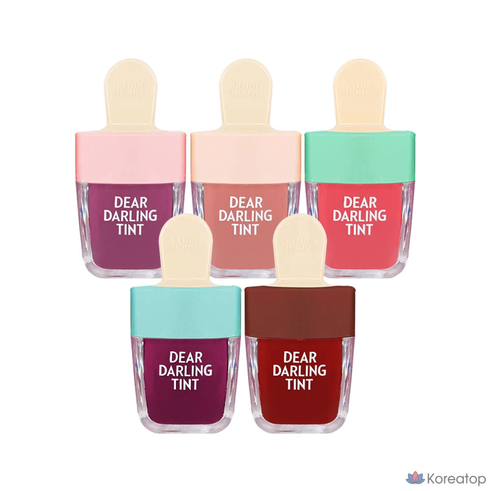 Тинт для губ Etude House Dear Darling Water Gel Tint, оттенок Watermelon Red, 4.5 г, 1 шт.