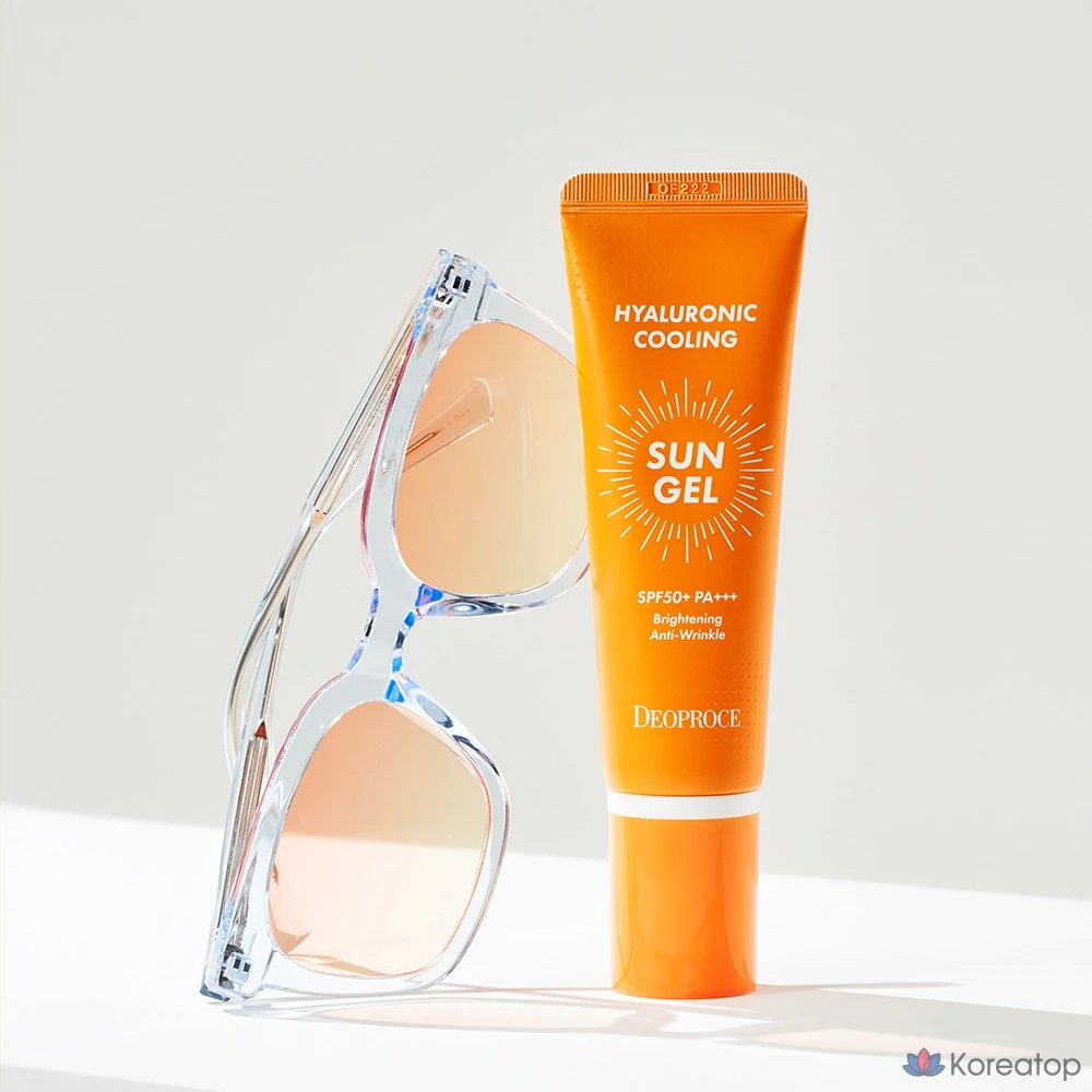 Солнцезащитный гель Deoproce Hyaluronic Cooling Sun Gel Special Edition SPF50+ PA+++, 70 г, 1 шт.