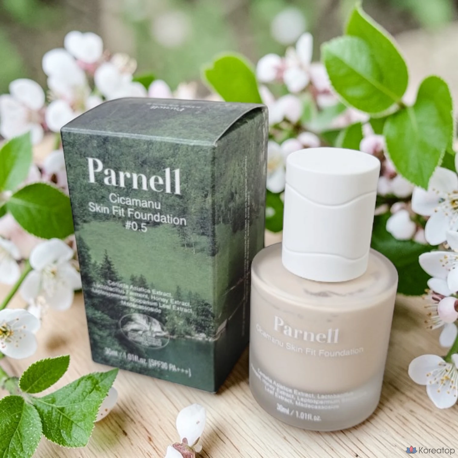 Тональный крем Parnell Cicamanu Skin Fit Foundation, оттенок 0, 30 мл, 1 шт.