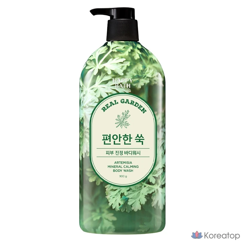 Гель для душа Happy Bath Real Garden с ароматом полыни, 900 г, 1 упаковка.