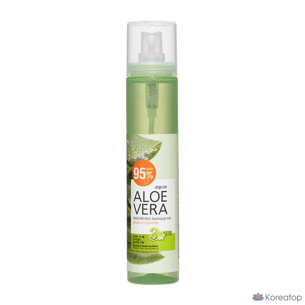 Увлажняющий гель-мист KWAILNARA Aloe Vera Moisture Real Soothing Gel Mist, 125 мл, 1 шт.
