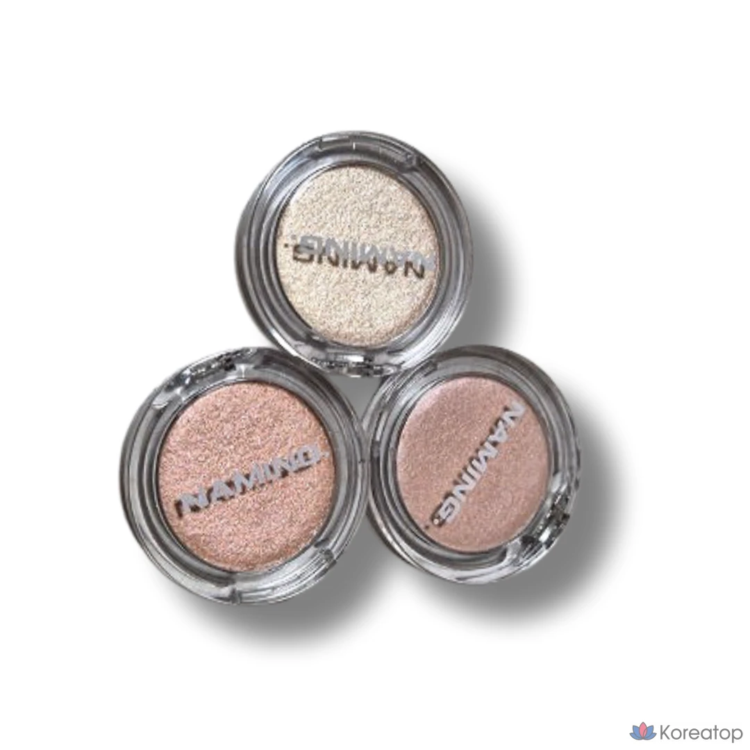 Запеченный хайлайтер NAMING Fluffy, 3,8 г, 5 цветов. Ежедневный макияж NAMING Daily Makeup Glow, Fill (чисто-розовый), 1 шт.