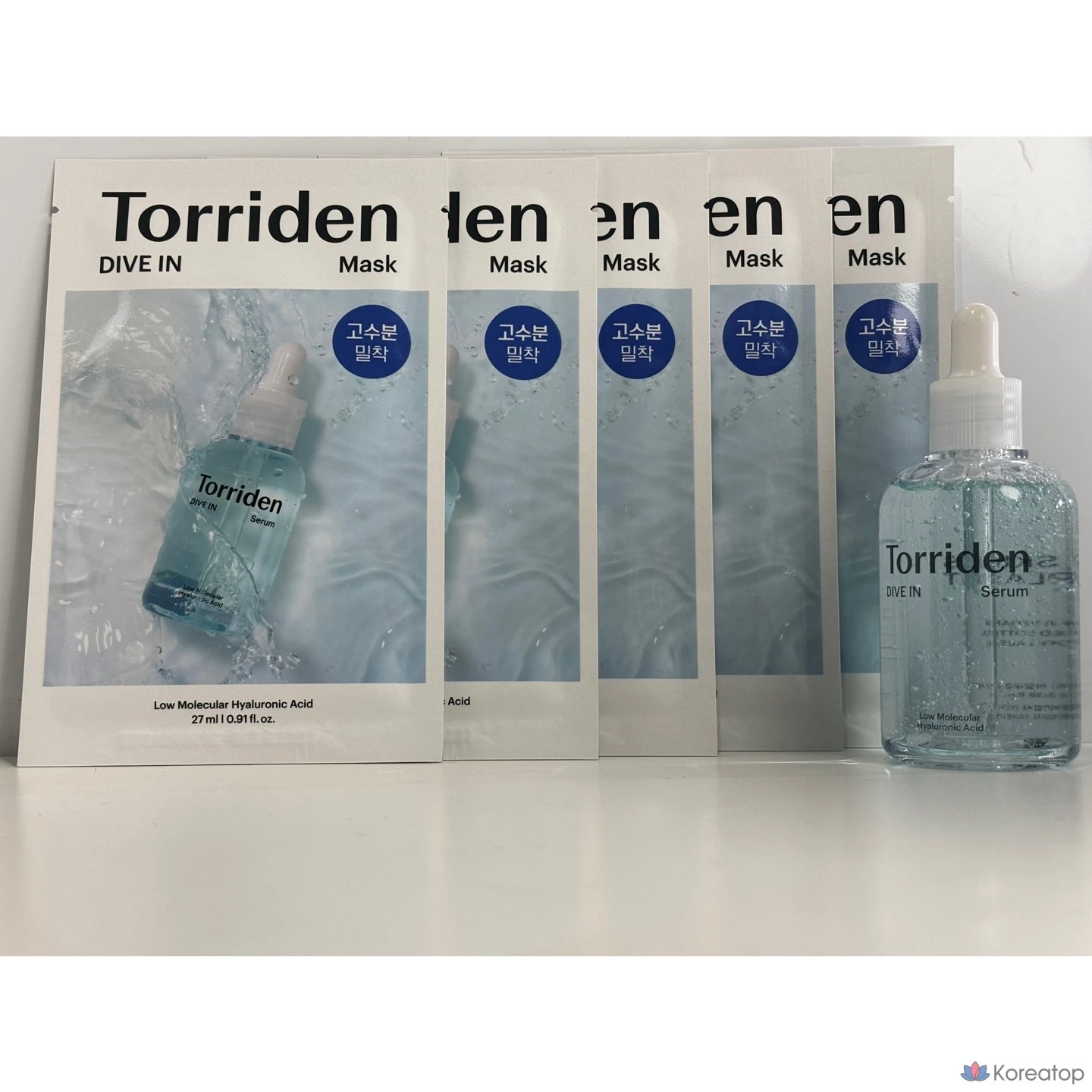 Маска Torriden с низкомолекулярной гиалуроновой кислотой, 1 упаковка, 5 штук.