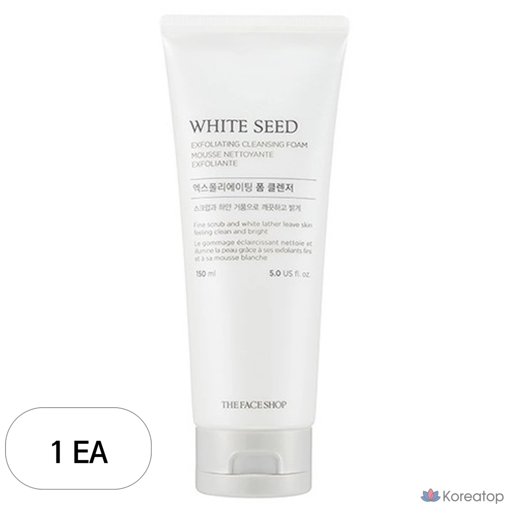Пилинг-пенка для умывания The Face Shop White Seed Exfoliating Foam Cleanser, 150 мл, 1 шт.