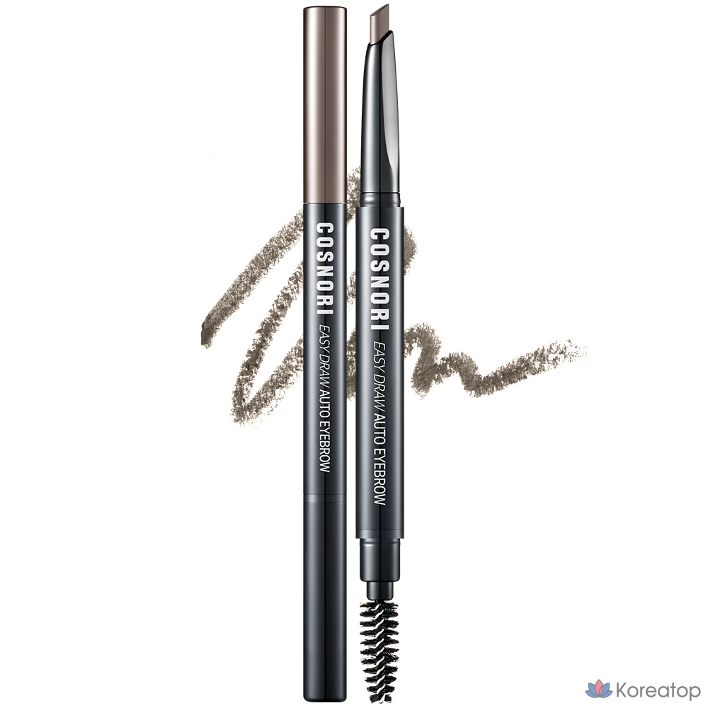 Автоматический карандаш для бровей Cosnori Easy Draw, 0,3 г, цвет 03, темно-шоколадный, 1 шт.