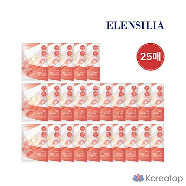 Маска-ампулы Elensilia Age Therapy с коллагеновыми пептидами, 25 листов, 1 упаковка, 25 штук.