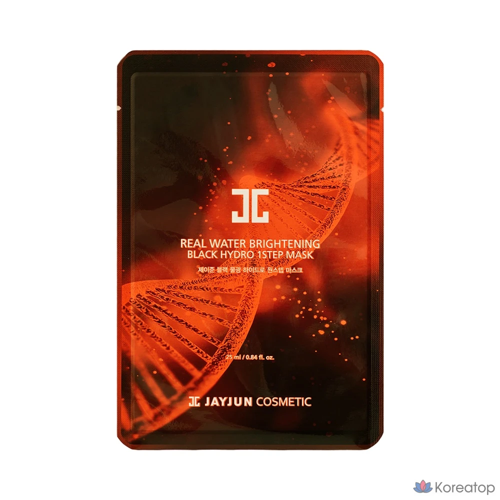 Тканевая маска для лица Jayjun Black Water Glow Hydro Mask 1STEP, 10 шт.