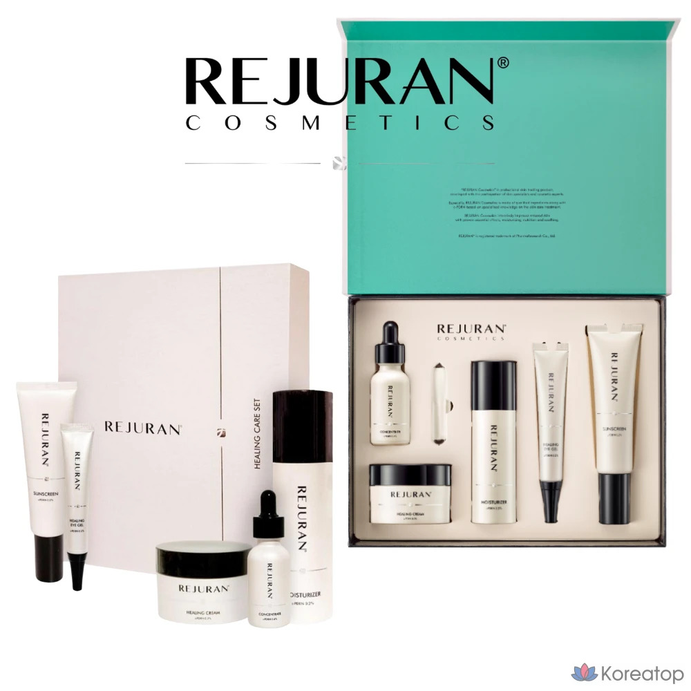 Набор для ухода REJURAN Turnover Healing Care 5-piece Set (Ampoule + Moisturizer + Sunscreen), 1 шт.