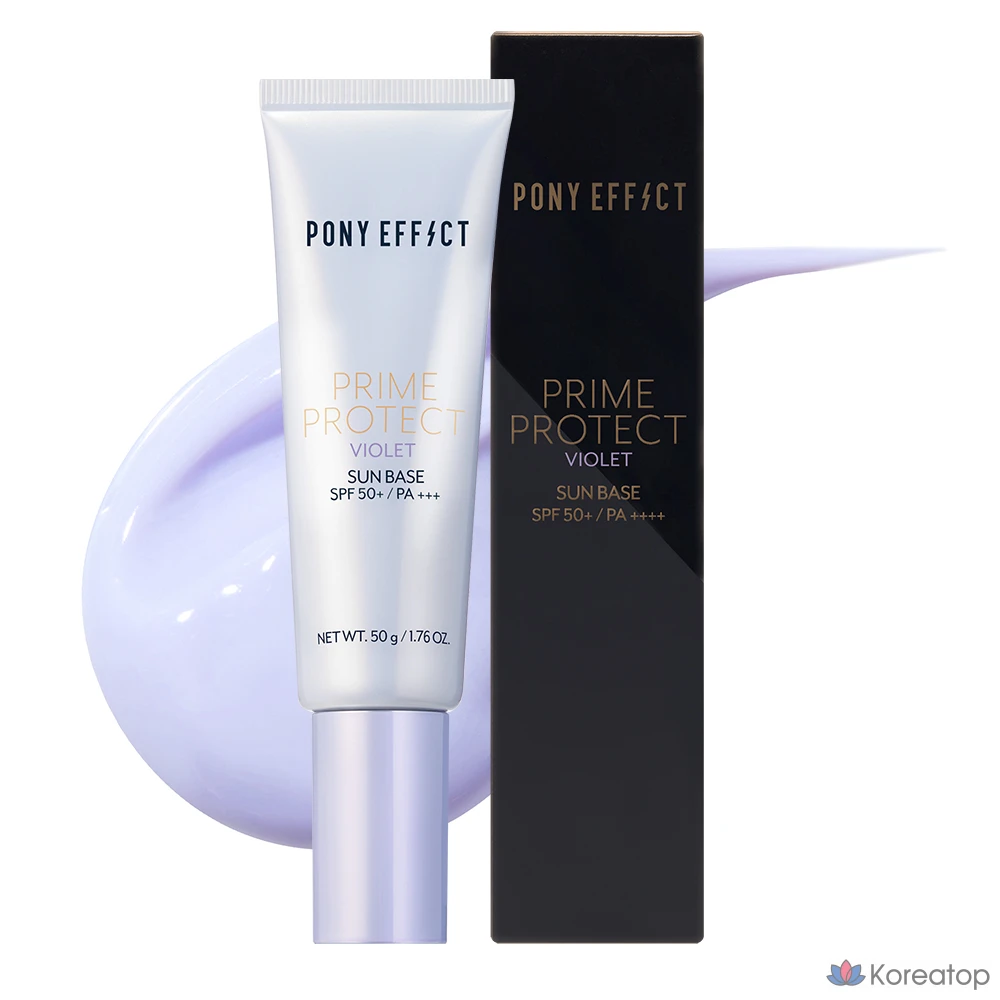 Солнцезащитная база Pony Effect Prime Protect Violet Sun Base SPF50+ PA+++, 50 г, 1 шт.