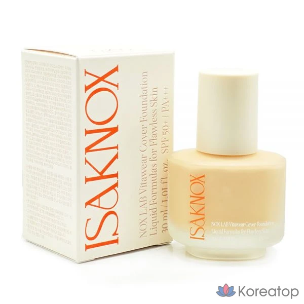 Тональный крем Isa Knox Nox Lab Vitamin Wear Cover Foundation, оттенок 19 Pure Beige, 30 мл, 1 шт.